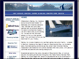Web site www.sailinginc.com, Sailing Inc